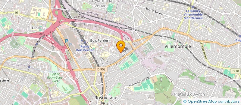 localisation de l'entreprise LES CERCLES D'ARTS à ROSNY-SOUS-BOIS