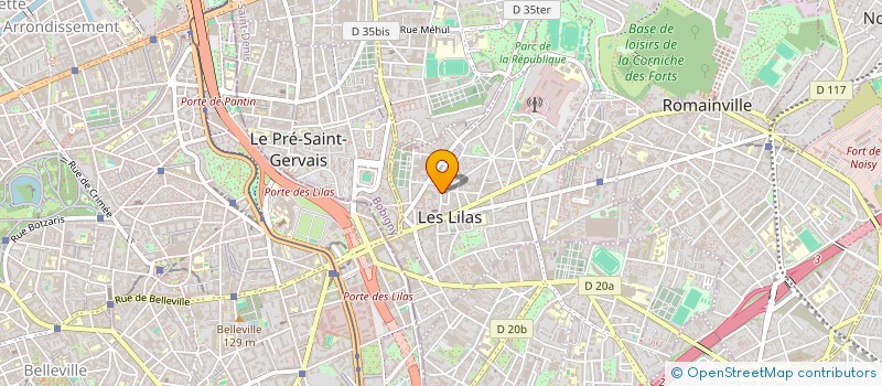 localisation de l'entreprise LES CERCLES DU COEUR  LES LILAS