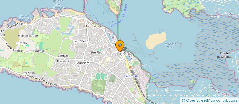 localisation de l'entreprise LES CERFS-VOLANTS  LE CROISIC