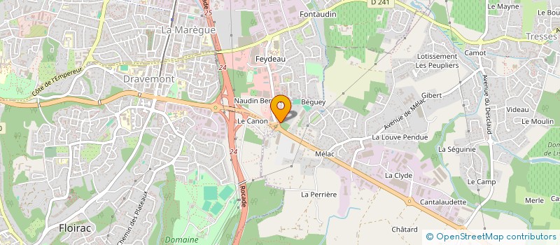 localisation de l'entreprise LES CERISES  TRESSES