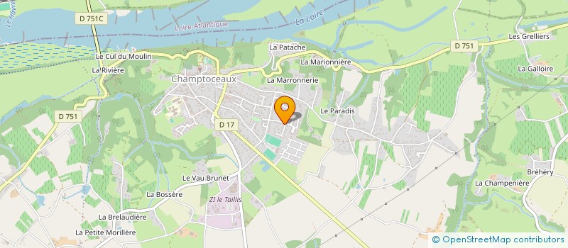 localisation de l'entreprise LES CERISES  OREE-D'ANJOU