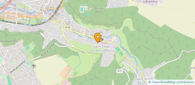 localisation de l'entreprise LES CERISES  SAINT-LEGER-DU-BOURG-DENIS