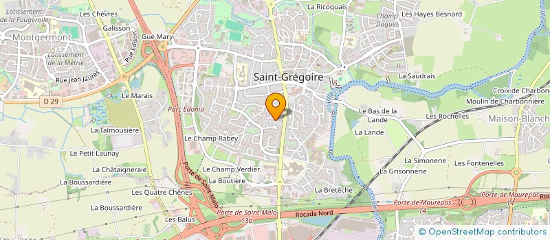 localisation de l'entreprise LES CERISES  SAINT-GREGOIRE