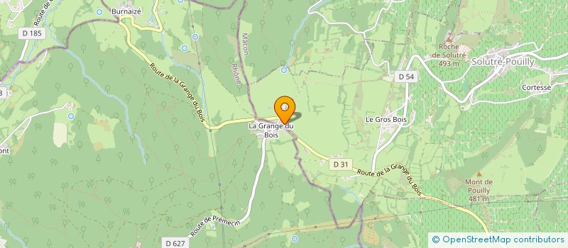 localisation de l'entreprise LES CERISES SUR LE GATEAU  SOLUTRE-POUILLY