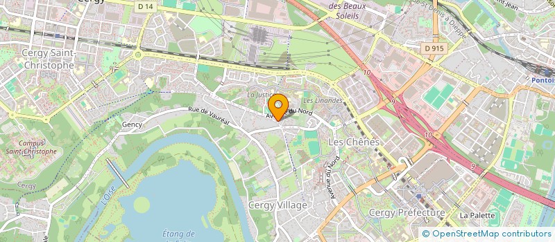 localisation de l'entreprise LES CERISIERS  CERGY