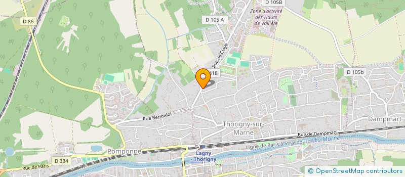 localisation de l'entreprise LES CERISIERS à COURBEVOIE