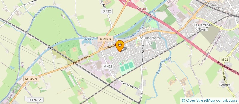 localisation de l'entreprise LES CERISIERS  ERQUINGHEM-LYS