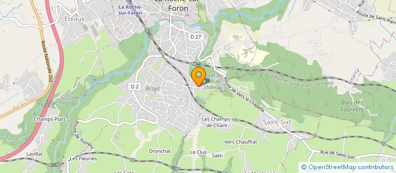 localisation de l'entreprise LES CERISIERS  LA ROCHE-SUR-FORON