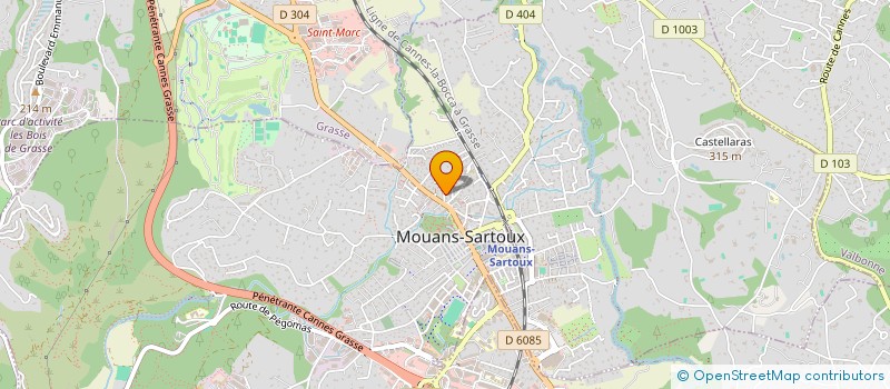 localisation de l'entreprise LES CERISIERS  MOUANS-SARTOUX