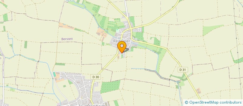 localisation de l'entreprise LES CERISIERS  BERSTETT