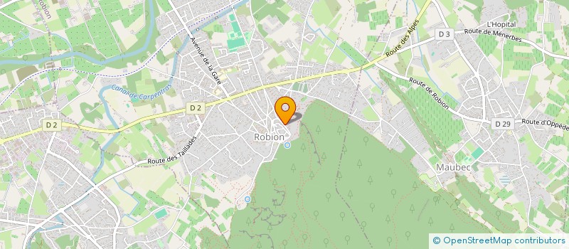 localisation de l'entreprise LES CERISIERS  ROBION