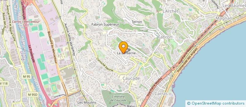 localisation de l'entreprise LES CERISIERS à NICE