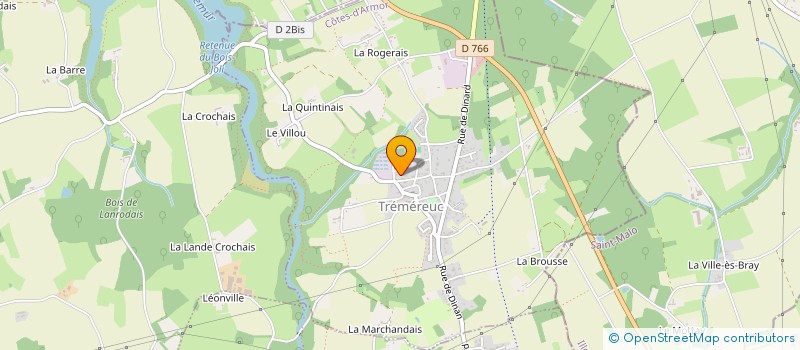 localisation de l'entreprise LES CERISIERS  TREMEREUC