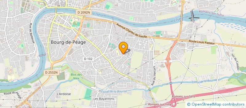 localisation de l'entreprise LES CERISIERS  BOURG-DE-PEAGE