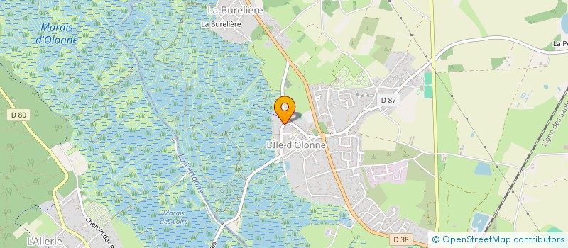 localisation de l'entreprise LES CERISIERS à L'ILE-D'OLONNE