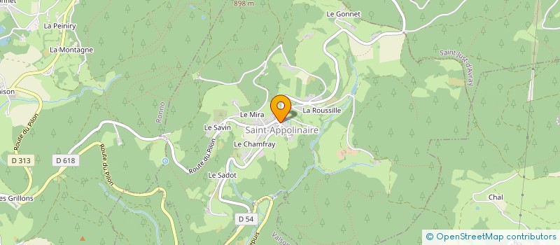 localisation de l'entreprise LES CERISIERS  SAINT-APPOLINAIRE