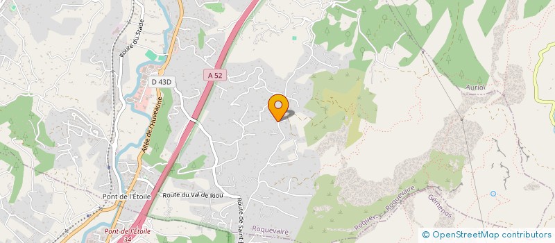 localisation de l'entreprise LES CERISIERS  ROQUEVAIRE