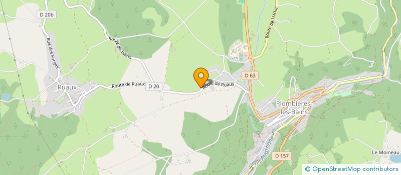 localisation de l'entreprise LES CERISIERS  PLOMBIERES-LES-BAINS