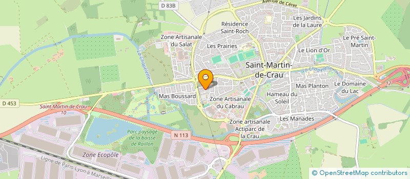 localisation de l'entreprise LES CERISIERS à SAINT-MARTIN-DE-CRAU