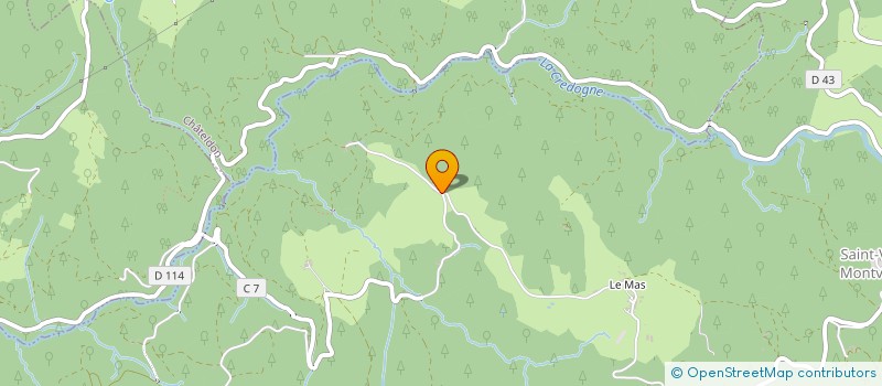 localisation de l'entreprise LES CERISIERS  SAINT-VICTOR-MONTVIANEIX