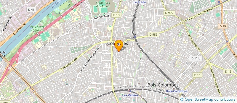 localisation de l'entreprise LES CERISIERS BLANCS à COLOMBES