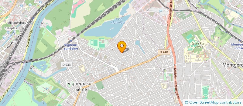 localisation de l'entreprise LES CERISIERS DE VIGNEUX  VIGNEUX-SUR-SEINE