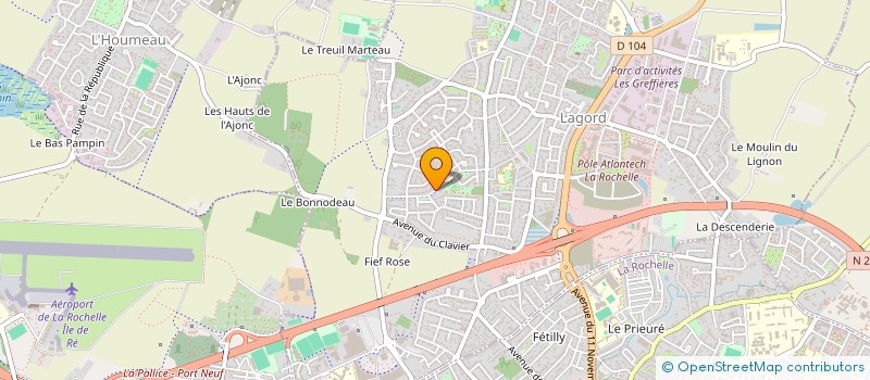 localisation de l'entreprise LES CERISIERS EN FLEURS  LAGORD