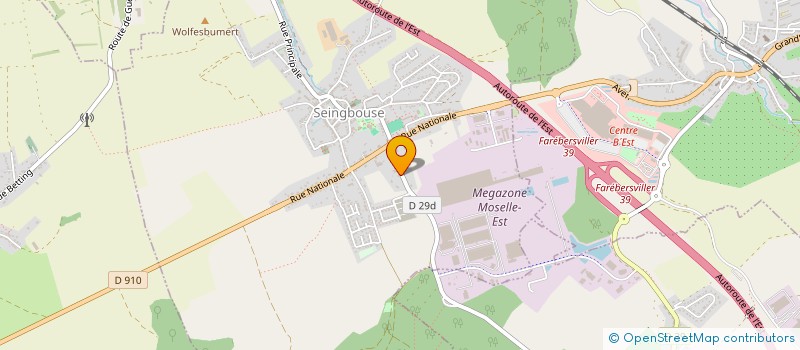 localisation de l'entreprise LES CERISIERS MNL  SEINGBOUSE