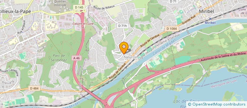 localisation de l'entreprise LES CERISIERS ROSES  NEYRON