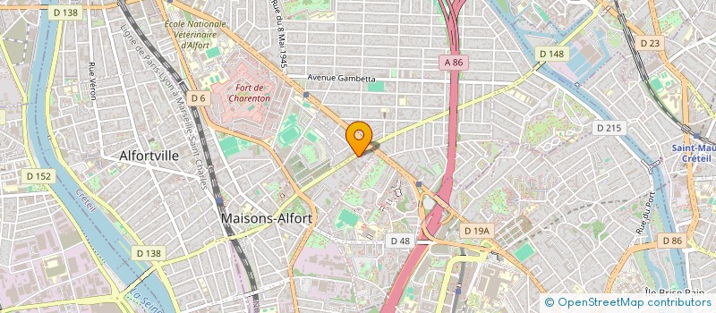 localisation de l'entreprise LES CERTIFIES DE LA 3D à MAISONS-ALFORT