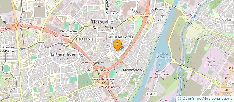 localisation de l'entreprise LES CETOINES  HEROUVILLE SAINT CLAIR