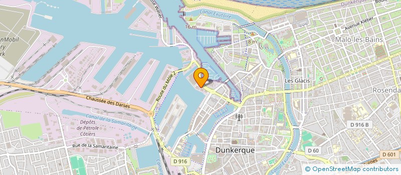 localisation de l'entreprise LES CH'PILOU D'MER DE DUNKERQUE  DUNKERQUE