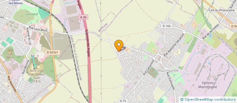 localisation de l'entreprise LES CH'TIS CANARIS  MAZINGARBE