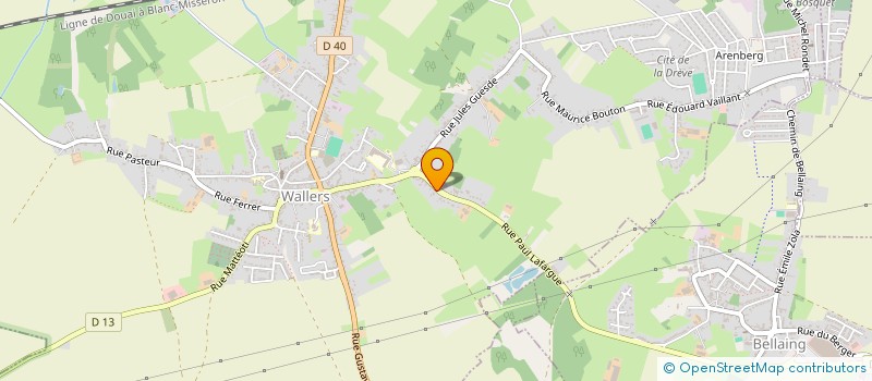 localisation de l'entreprise LES CH'TIS CANONS  WALLERS