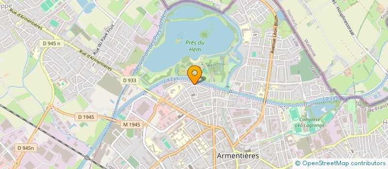 localisation de l'entreprise LES CH'TIS COEURS à ARMENTIERES