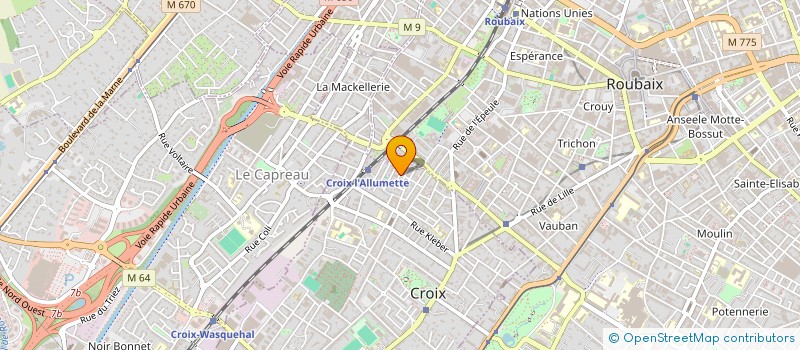 localisation de l'entreprise LES CH'TIS COLLECTEURS à CROIX