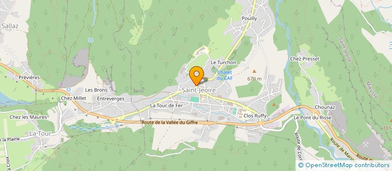 localisation de l'entreprise LES CH'TIS DU MOLE  SAINT-JEOIRE