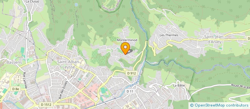 localisation de l'entreprise LES CH'TIS ET LES HOTES EN SAVOIE  SAINT-ALBAN-LEYSSE