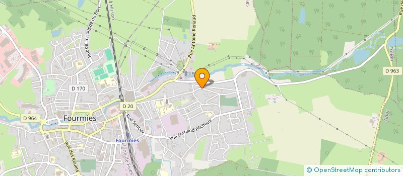 localisation de l'entreprise LES CH'TIS FANS DE FOOT DU 59 à FOURMIES