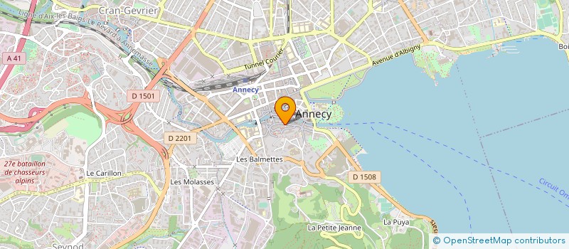 localisation de l'entreprise LES CH' TIS SAVOYARDS à ANNECY