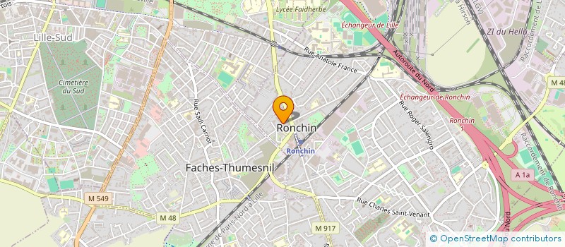 localisation de l'entreprise LES CH TITS BONHEURS à RONCHIN