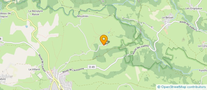 localisation de l'entreprise LES CHABANNES  MOUDEYRES