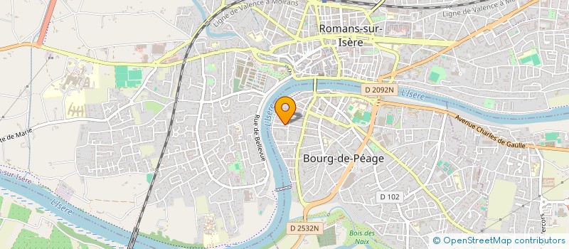 localisation de l'entreprise LES CHABERTS  BOURG-DE-PEAGE