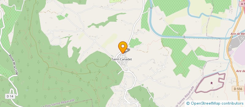 localisation de l'entreprise LES CHABESTINES  LE PUY-SAINTE-REPARADE