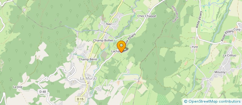 localisation de l'entreprise LES CHABLIS  LA MURAZ