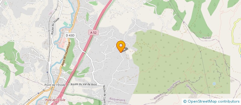 localisation de l'entreprise LES CHABOTTONNES  ROQUEVAIRE