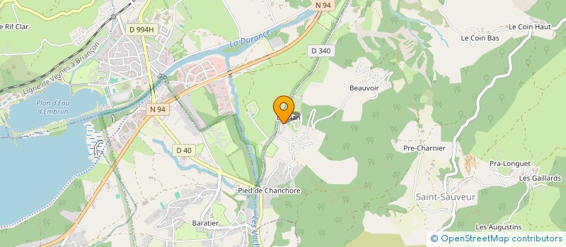 localisation de l'entreprise LES CHABRIERS à CROTS