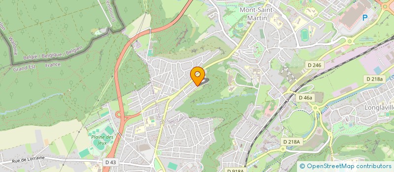 localisation de l'entreprise LES CHADELLINES DU PLATEAU DE MONT SAINT MARTIN  MONT-SAINT-MARTIN