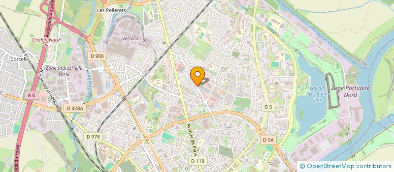 localisation de l'entreprise LES CHAGNOTS à CHALON-SUR-SAONE