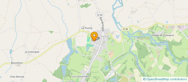 localisation de l'entreprise LES CHAILLACOISES à CHAILLAC